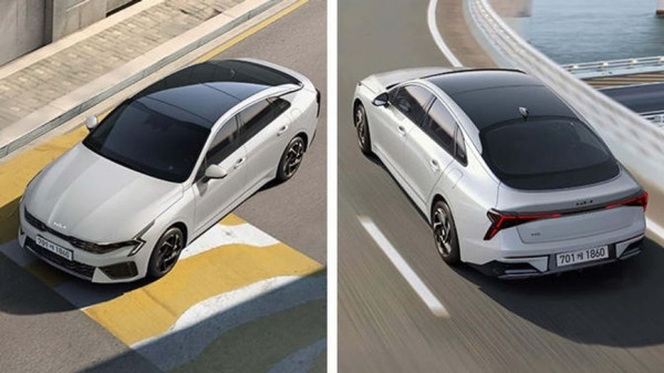 Седан Kia K5 2025 модельного года получит новые фары и изогнутые экраны