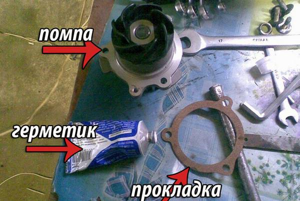 Самостоятельная диагностика и замена помпы на автомобиле ВАЗ 2114